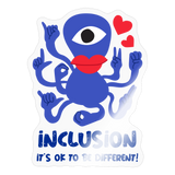 Inclusion Sticker - transparent glossy
