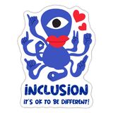 Inclusion Sticker - white matte