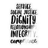 Code of Ethics Sticker - transparent glossy