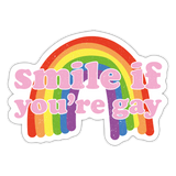 Gay Sticker - white matte