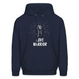 Love Warrior Men's Cut Hoodie - navy