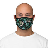 Monstera Fitted Polyester Face Mask