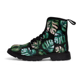 Monstera plant mom women's canvas boots