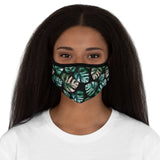 Monstera Fitted Polyester Face Mask