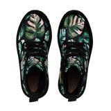 Monstera plant mom women's canvas boots