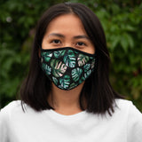 Monstera Fitted Polyester Face Mask