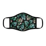 Monstera Fitted Polyester Face Mask