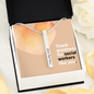 Social Worker bar necklace with custom engraving