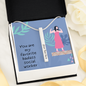 Badass Social Worker bar necklace customizable