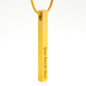 Social Worker bar necklace with custom engraving