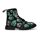 Monstera plant mom women's canvas boots