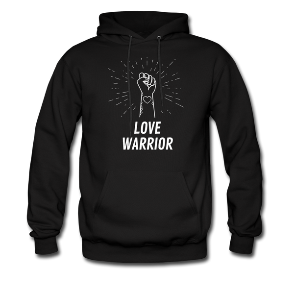 Love Warrior Men's Cut Hoodie - black