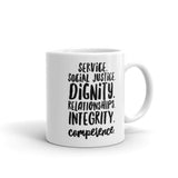 Social Work Values Mug