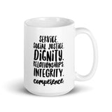 Social Work Values Mug