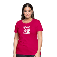 Making Good trouble Women’s-cut Premium T-Shirt - dark pink