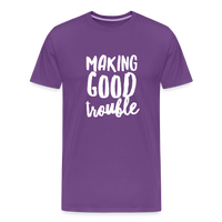 Making Good Trouble Men's-cut Premium T-Shirt - purple