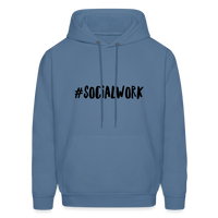 #SOCIALWORK Men's-Cut Unisex Hoodie - denim blue