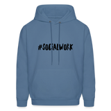 #SOCIALWORK Men's-Cut Unisex Hoodie - denim blue