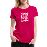 Making Good trouble Women’s-cut Premium T-Shirt - dark pink