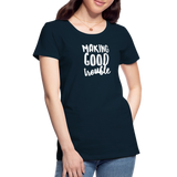 Making Good trouble Women’s-cut Premium T-Shirt - deep navy