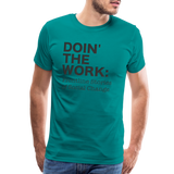 DTW black text Men's Premium T-Shirt - teal