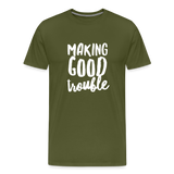 Making Good Trouble Men's-cut Premium T-Shirt - olive green