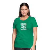 Making Good trouble Women’s-cut Premium T-Shirt - kelly green