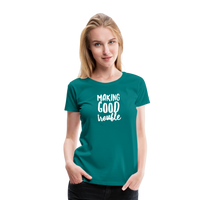 Making Good trouble Women’s-cut Premium T-Shirt - teal