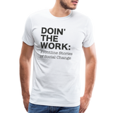 DTW black text Men's Premium T-Shirt - white