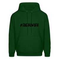 #SOCIALWORK Men's-Cut Unisex Hoodie - forest green