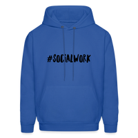 #SOCIALWORK Men's-Cut Unisex Hoodie - royal blue