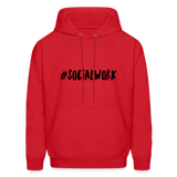 #SOCIALWORK Men's-Cut Unisex Hoodie - red