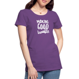 Making Good trouble Women’s-cut Premium T-Shirt - purple