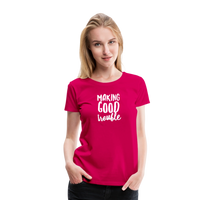 Making Good trouble Women’s-cut Premium T-Shirt - dark pink