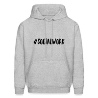 #SOCIALWORK Men's-Cut Unisex Hoodie - heather gray