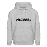 #SOCIALWORK Men's-Cut Unisex Hoodie - heather gray