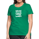 Making Good trouble Women’s-cut Premium T-Shirt - kelly green