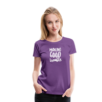 Making Good trouble Women’s-cut Premium T-Shirt - purple