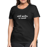 Social Workers are Essential Women’s Premium T-Shirt - black