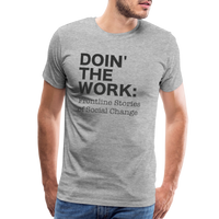 DTW black text Men's Premium T-Shirt - heather gray