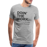 DTW black text Men's Premium T-Shirt - heather gray