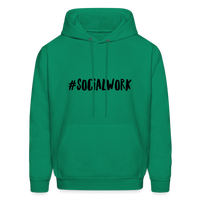 #SOCIALWORK Men's-Cut Unisex Hoodie - kelly green