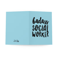 Badass Social Worker Greeting Cards (8 pcs)
