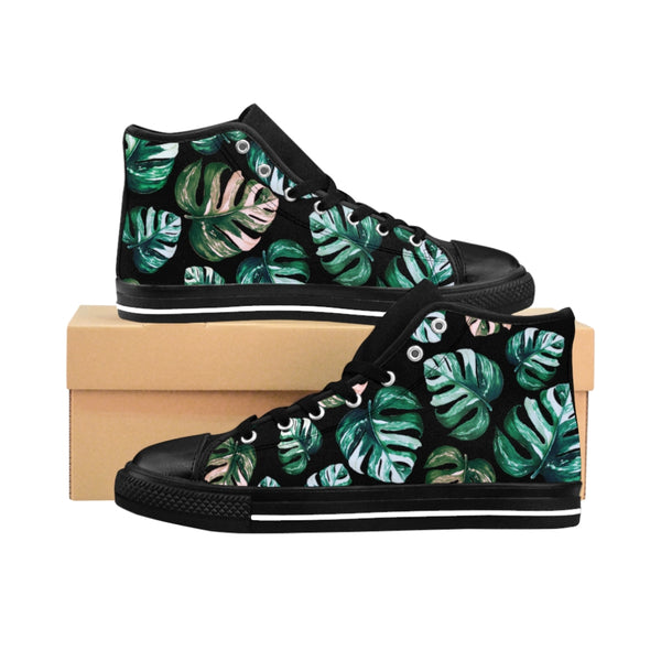 Monstera plant mom women's high-top sneakers – Things Social