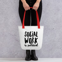 Social Work is Political Tote bag