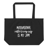 Motivational Interviewing Large organic tote bag