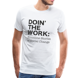 DTW black text Men's Premium T-Shirt - white