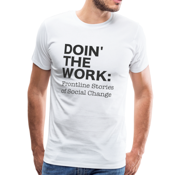 DTW black text Men's Premium T-Shirt - white