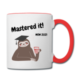 MSW Grad Coffee Mug - white/red