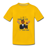 Obama Kids' Premium T-Shirt - sun yellow